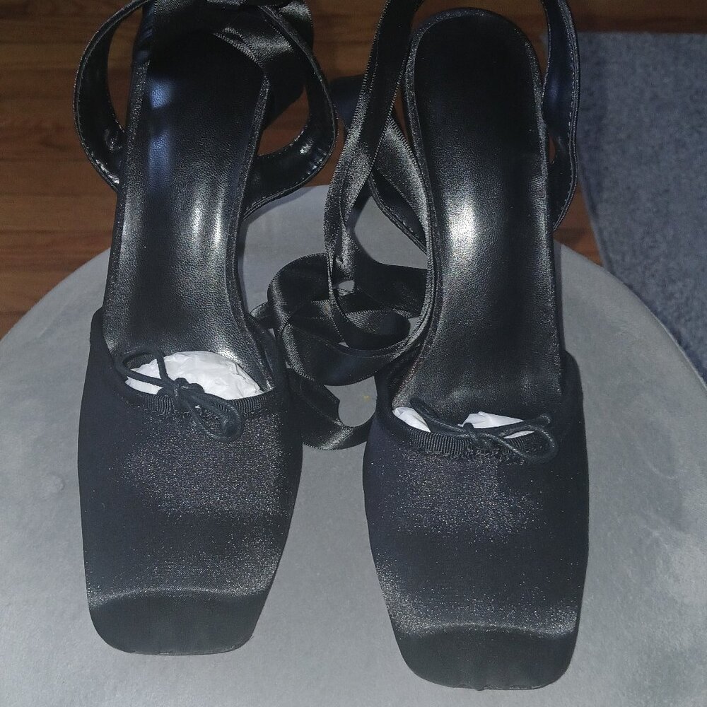 Satin Ballerina heels
